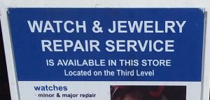 Jewelry Repair Signs