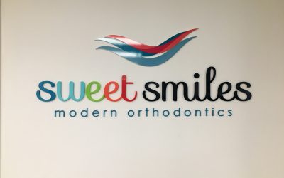 Garden Grove, CA – Custom Lobby Sign for Orthodontist’s Office