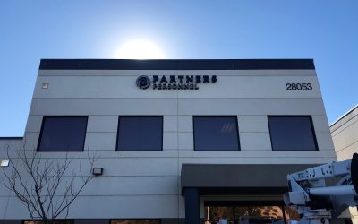 Valencia, CA – Building Sign for Partners Personnel