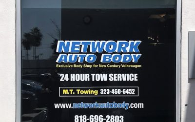 Glendale, CA – Custom Sign Company Helps Body Shop Advertise