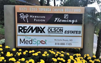 Woodland Hills, CA – Updating Multi-Tenant Monument Sign for Medical Spa