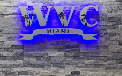 Miami, FL – Reverse-lit Acrylic Sign for Invigor Design Group