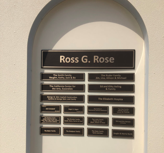 sponsor plaques in Escondido CA