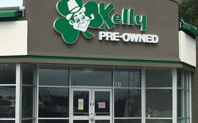 Spark Signs designs signage for Mike Kelly Automotive in Butler, PA