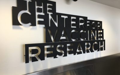 Pittsburgh, PA – Custom Lobby Signs for The Center for Vaccine Research at the University of Pittsburgh