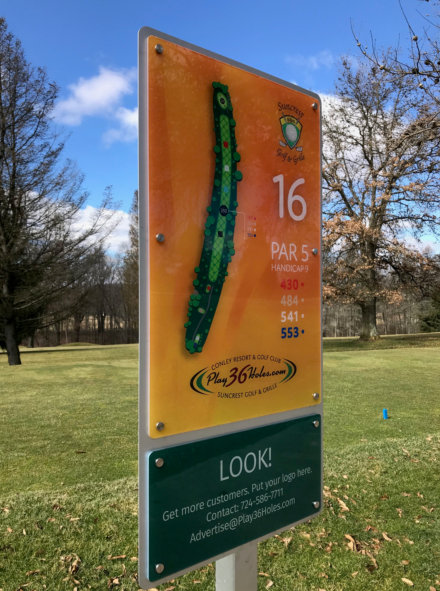 Custom Sponsorship Golf Tee Signs in Butler PA
