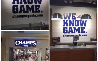Glendale, WI – Custom Business Sign Package for National Chain Champs Sports