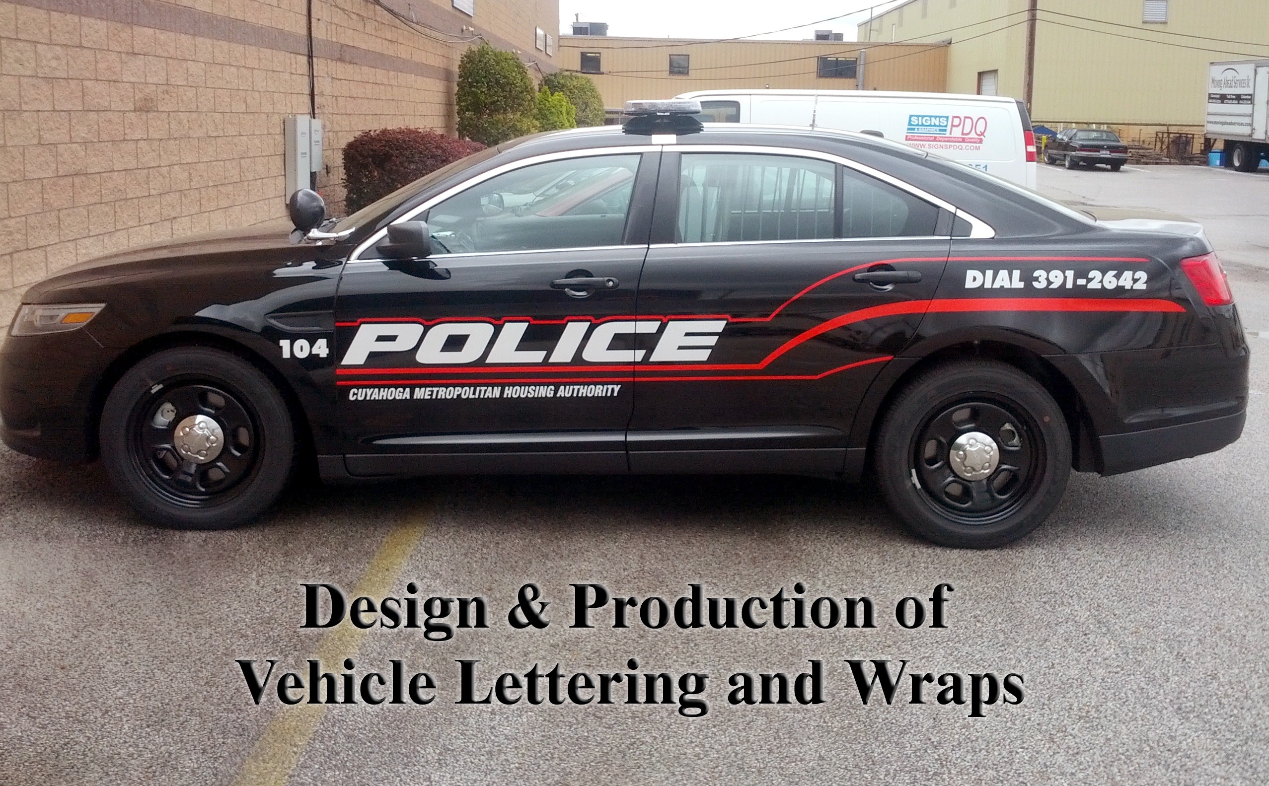 Custom Police Vehicle Graphics for Cleveland, OH Police Department