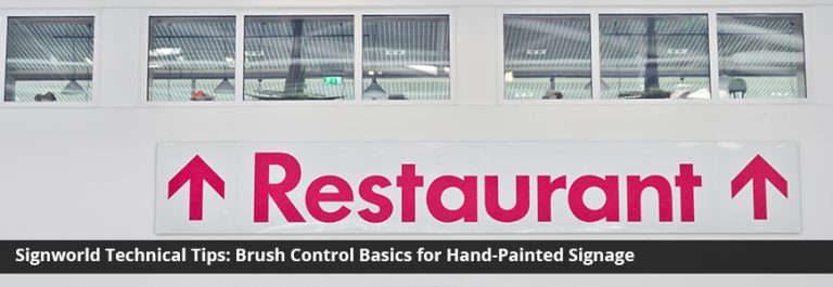 Signworld Technical Tips Brush Control Basics for Hand-Painted Signage