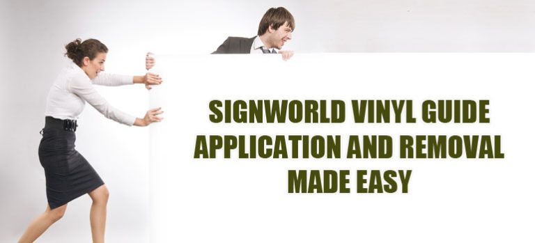 Signworld Vinyl Guide Application and Removal Made Easy